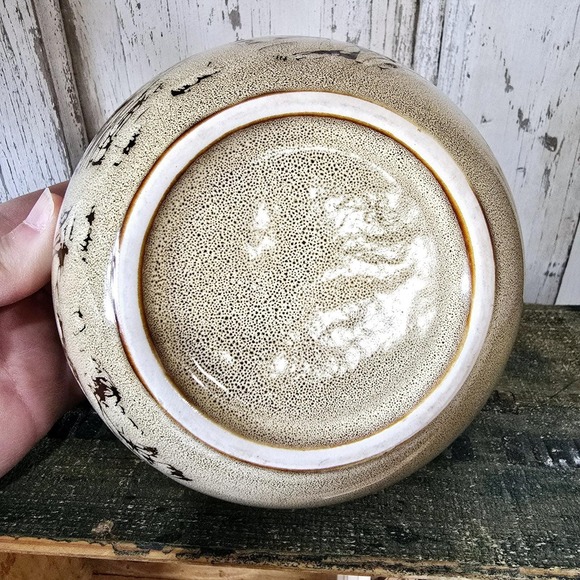 Mossy Oak Tan Glaze Stoneware Replacement Bowl - Matches Ducks Design - Picture 5 of 5